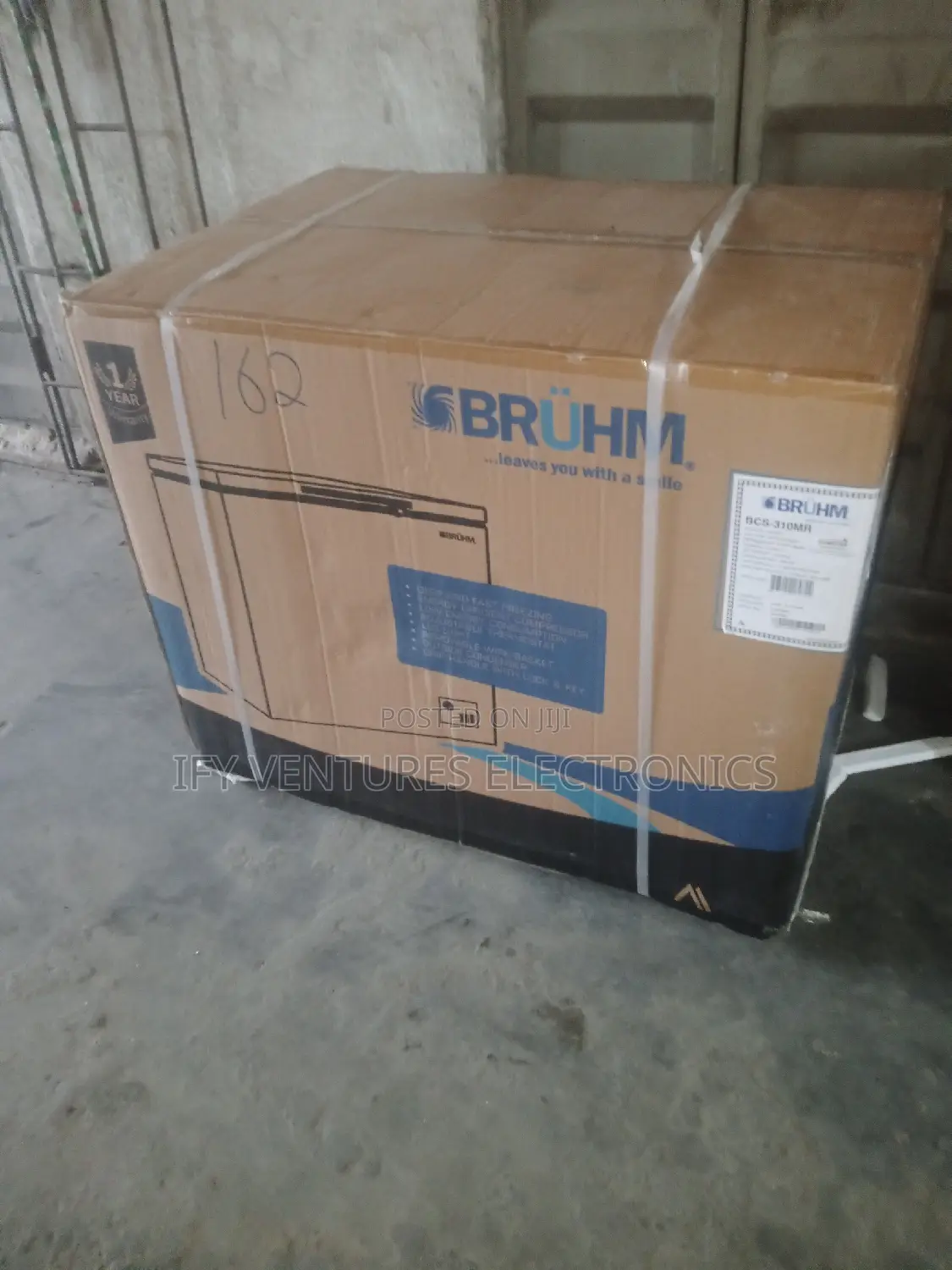 300 Litres Bruhm Chest Freezer With Outside Condenser.