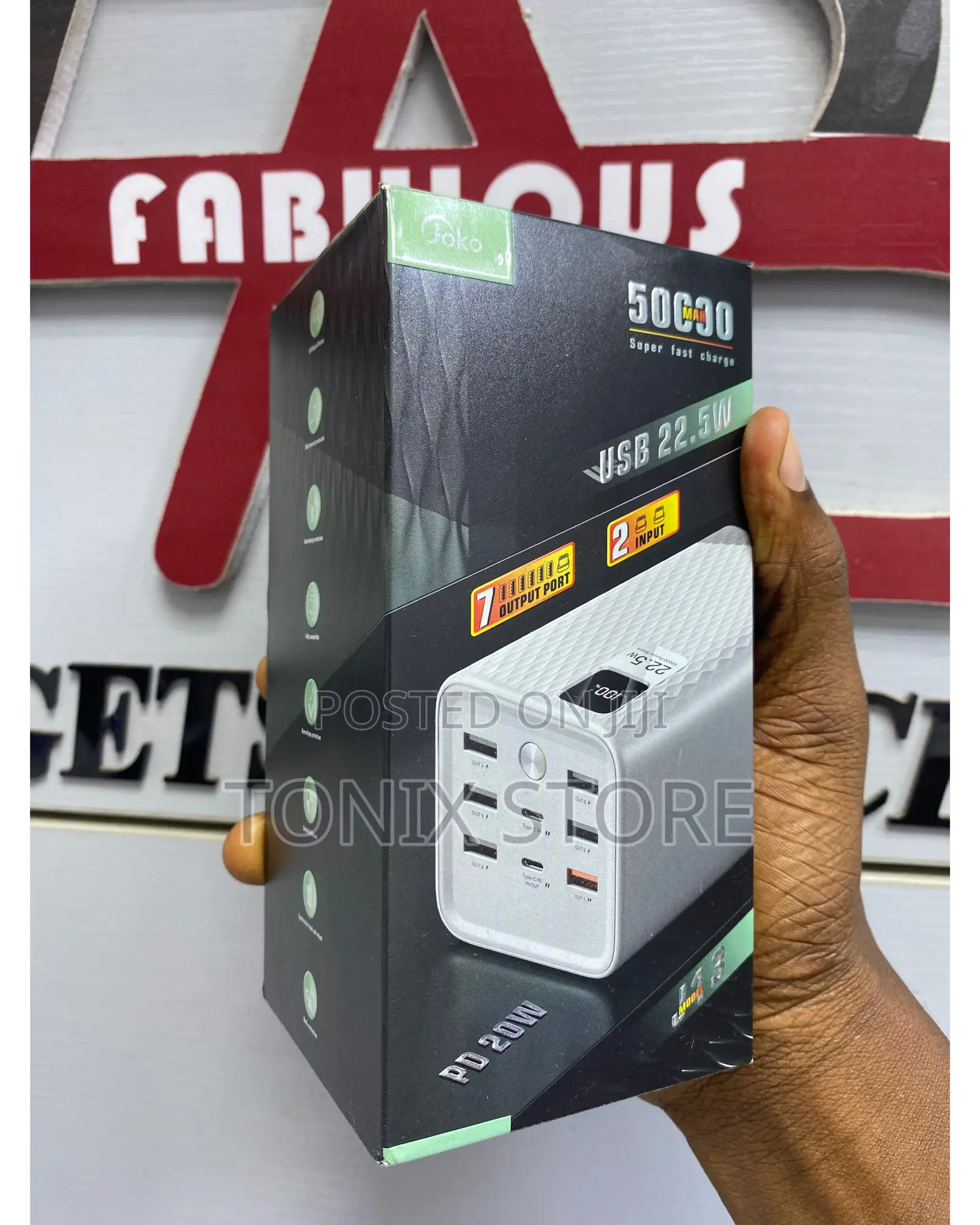 Super Fast Charger Joko Powerbank With 8 Ports