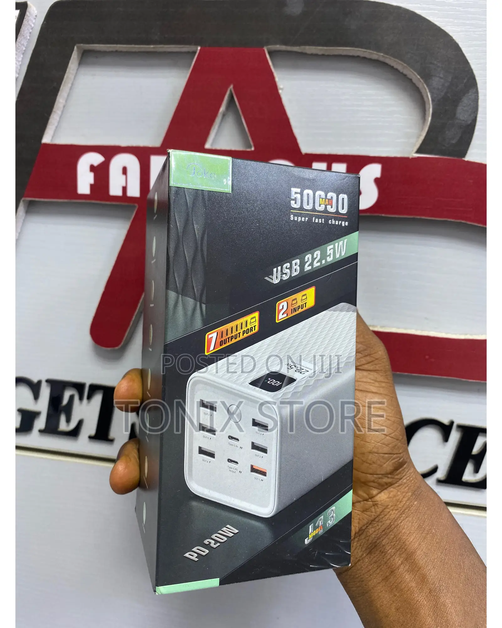 Super Fast Charger Joko Powerbank With 8 Ports