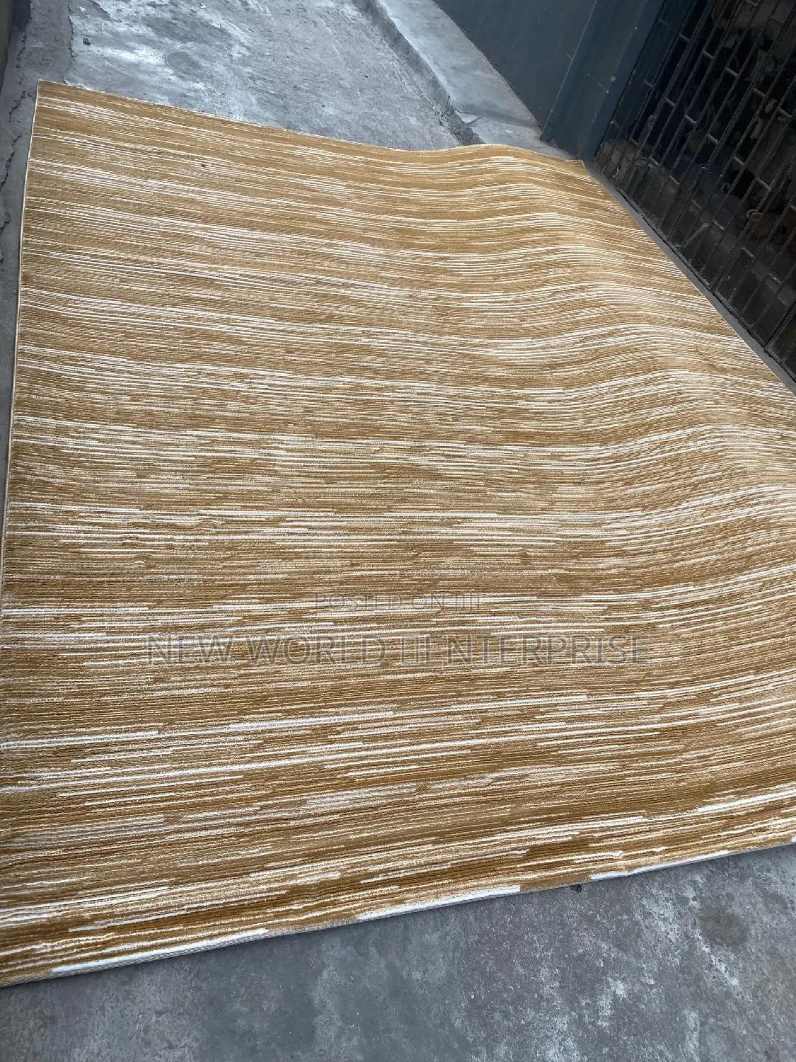 10by13 Feets Plai Studio Golden Turkish Centre Rug