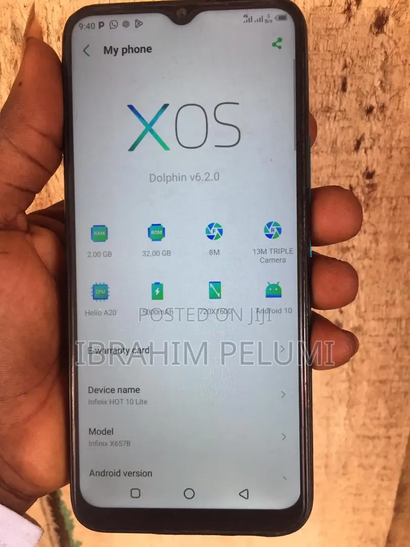 Infinix Hot 10 64 GB Black