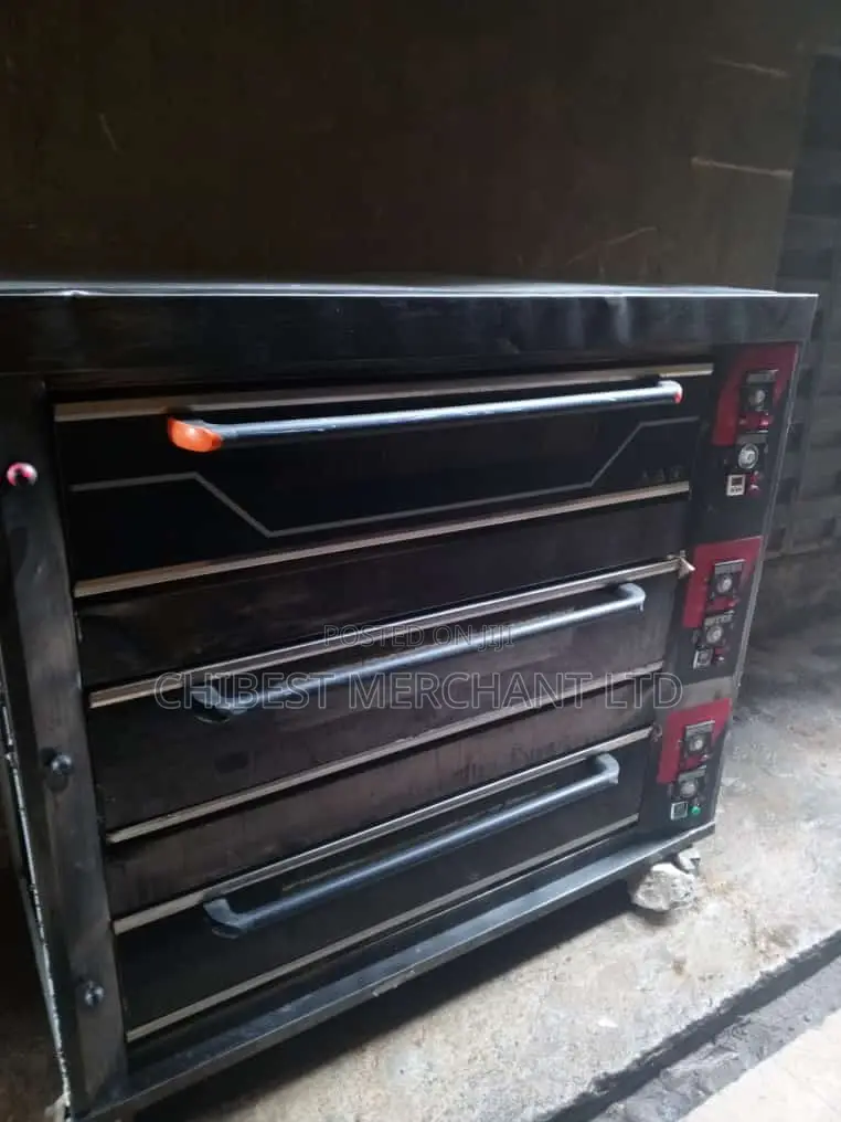 3 Deck 9 Tray Industrial Gas Baking Oven