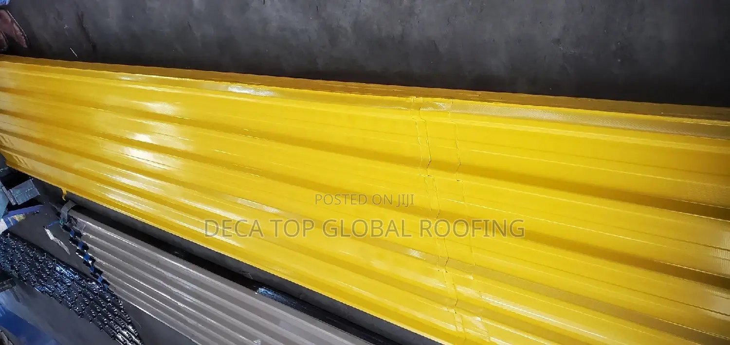 Full Guage Aluminum Roofing Sheets Ovan Baked Yellow.
