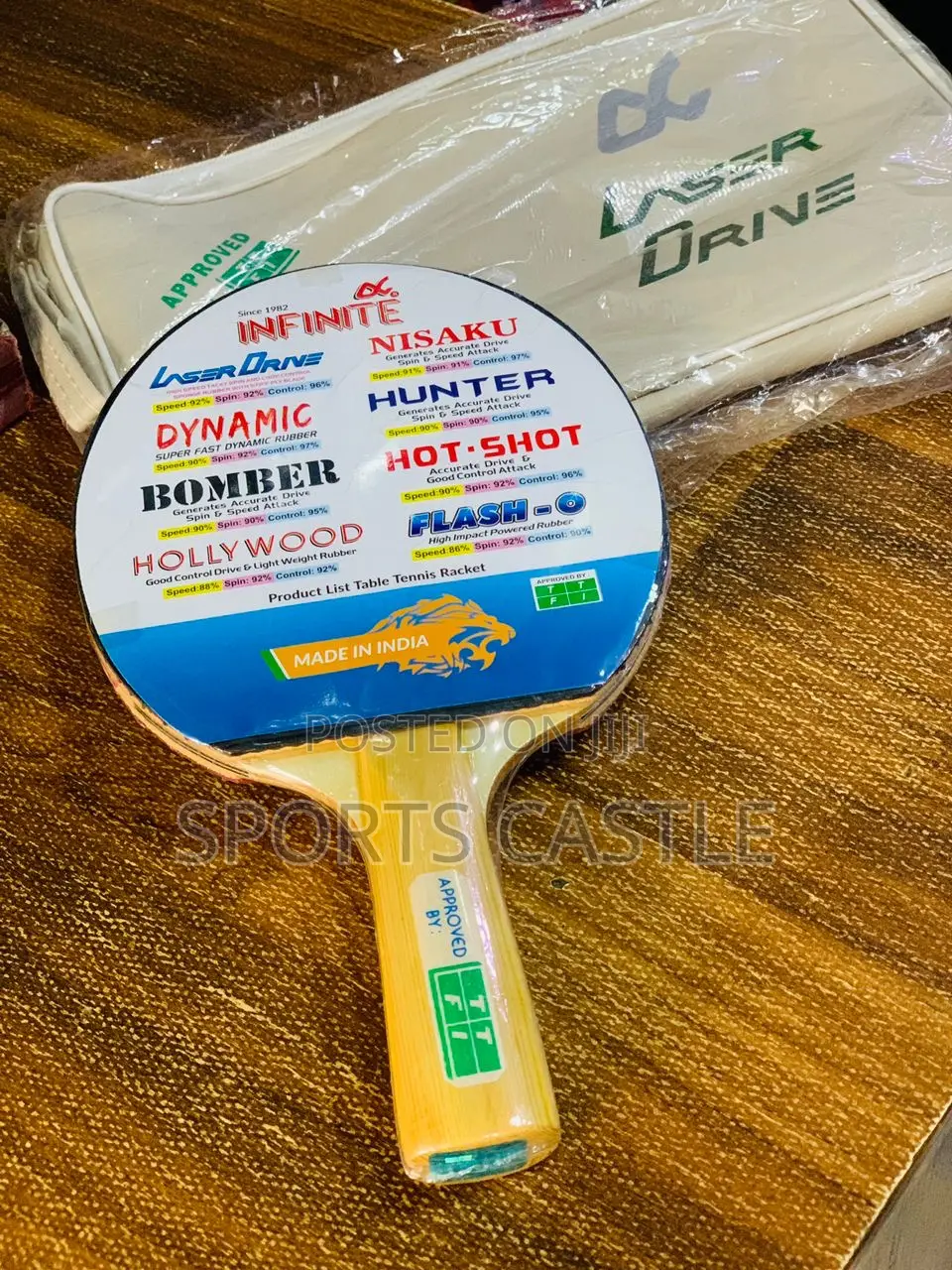 Authentic Laser Drive Table Tennis Bat