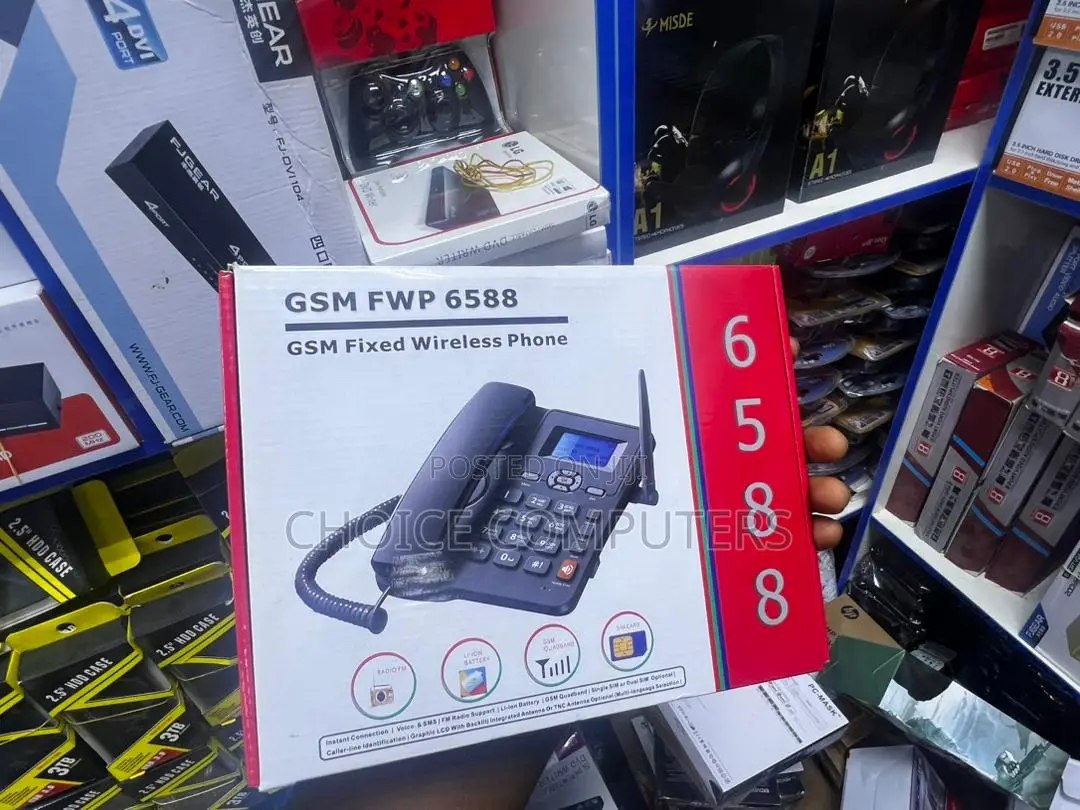 GSM Fixed Wirless Table Phone With Two SIM Card Port