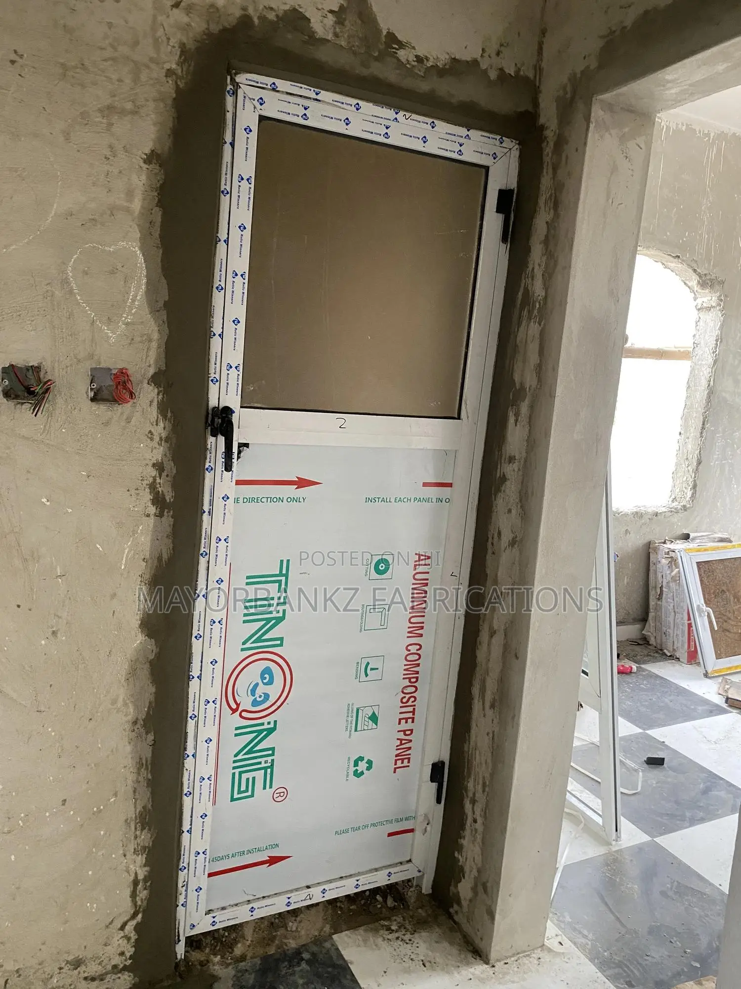Aluminium Toilet Door