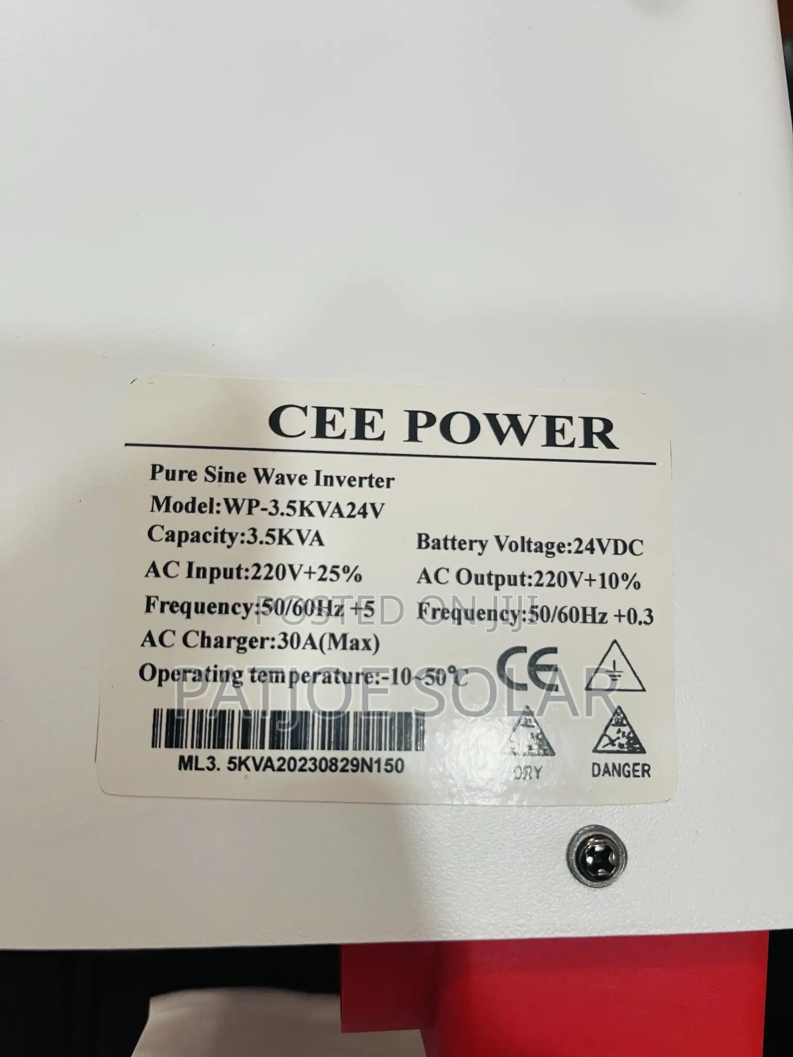 3.5kva Cee Power Inverter 24v