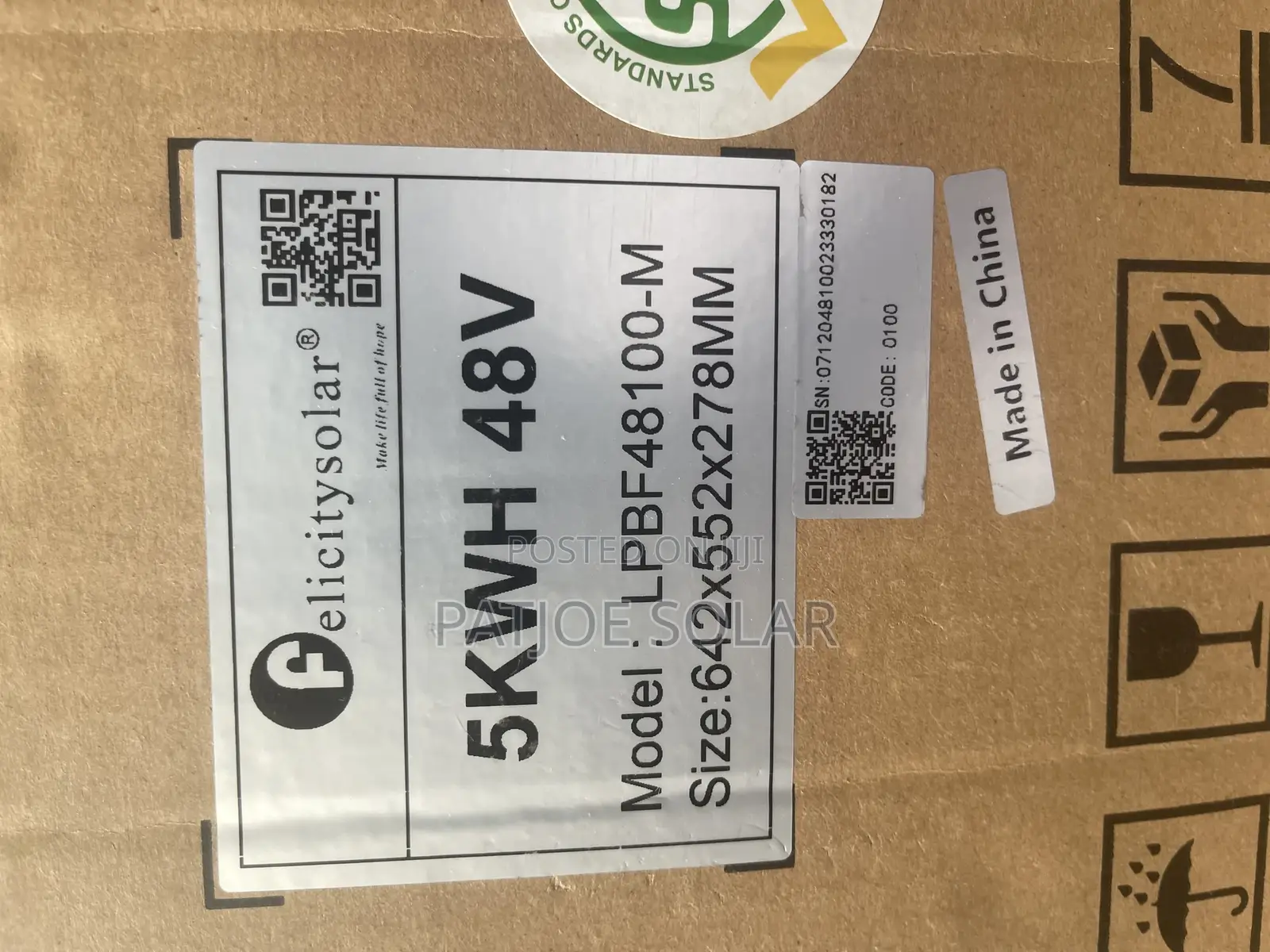 5kwh Lithium Battery Felicity Product 48v.