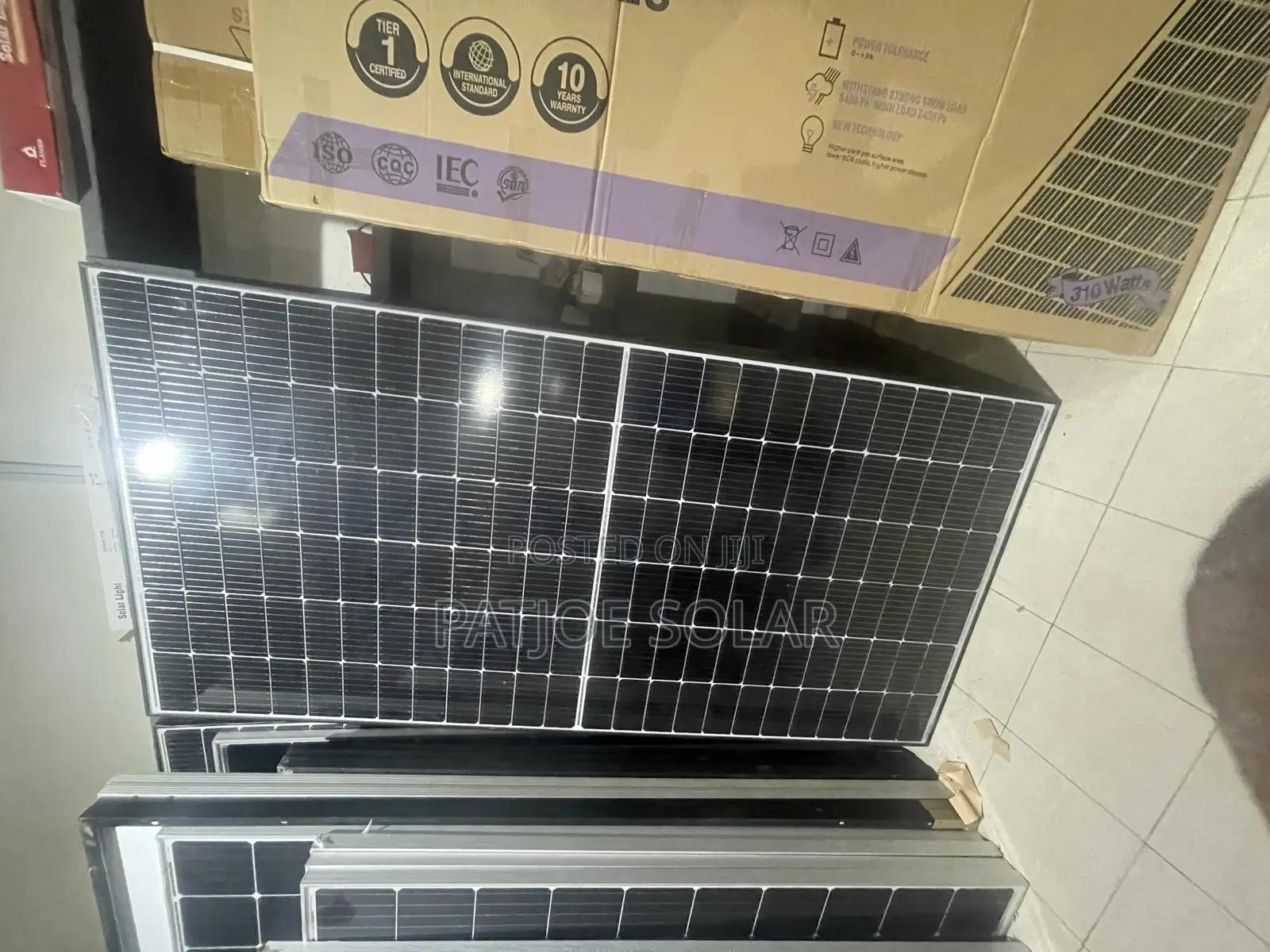 580watts Solar Panels Balck Flames