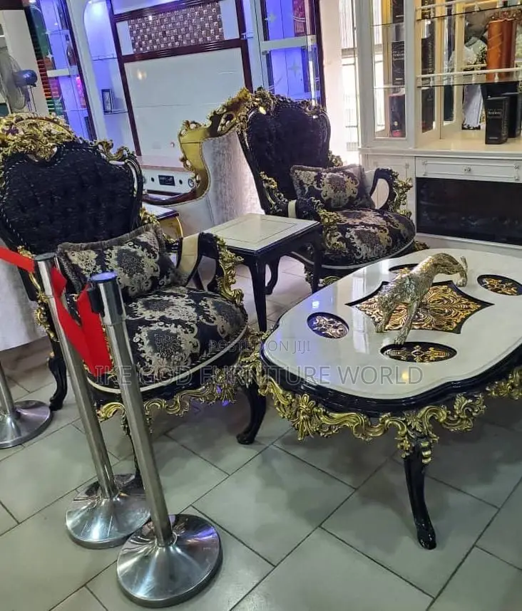 Complete Set by 8seater Imported Turkish Royal Fabric Sofa