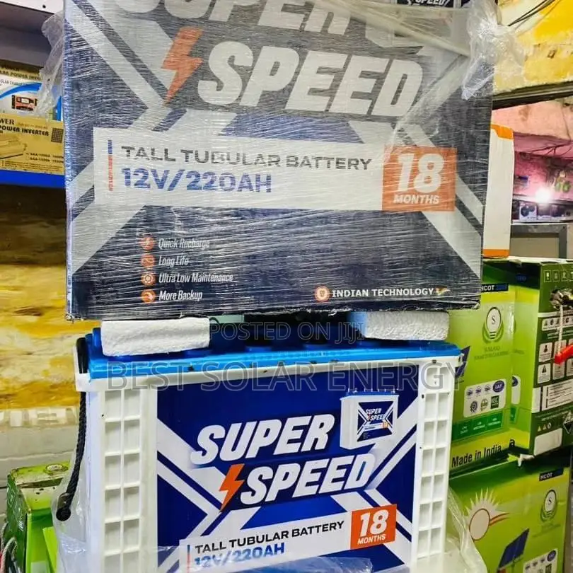 Super Speed Tubular Battery 220a /12v