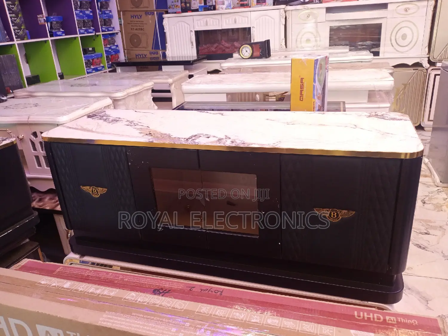Brand New Modern TV Stand With Double Drawer