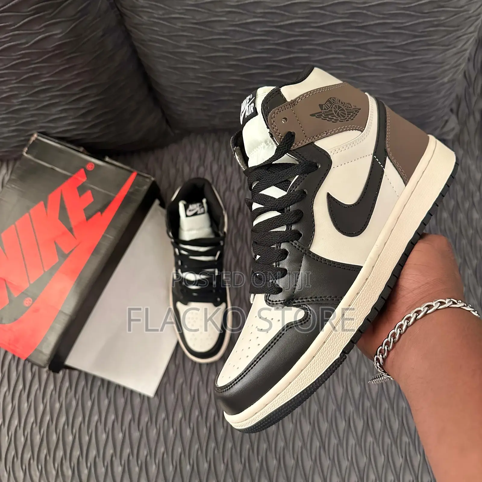 Original Air Jordan 1 Retro High Dark Mocha Sneakers