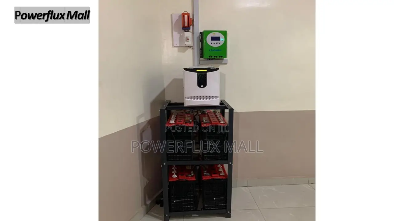 4 Batteries With 5kva Inverter and 8 Panels