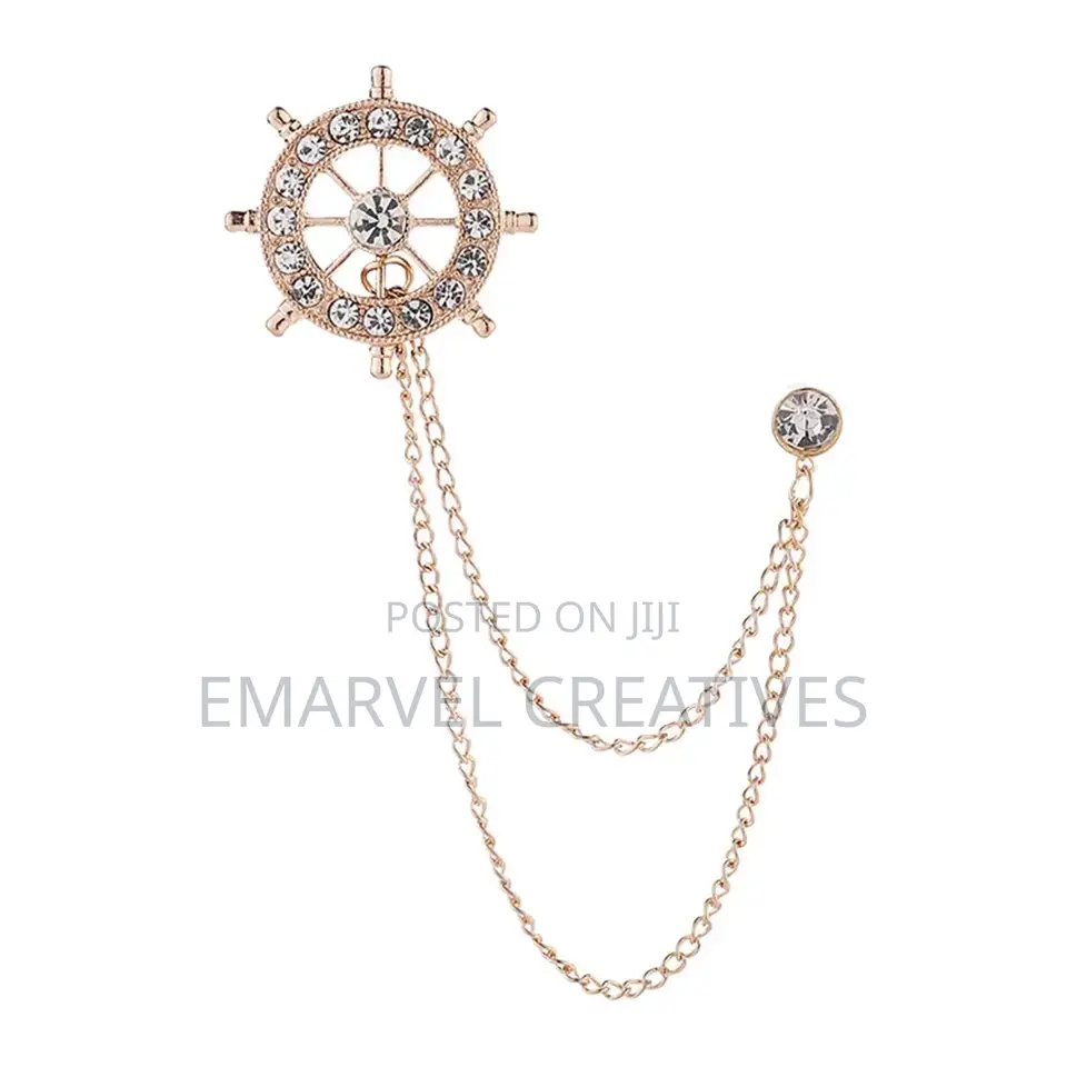 Lapel Pin Link Chains Pin Brooches Tassel Chain Brooch