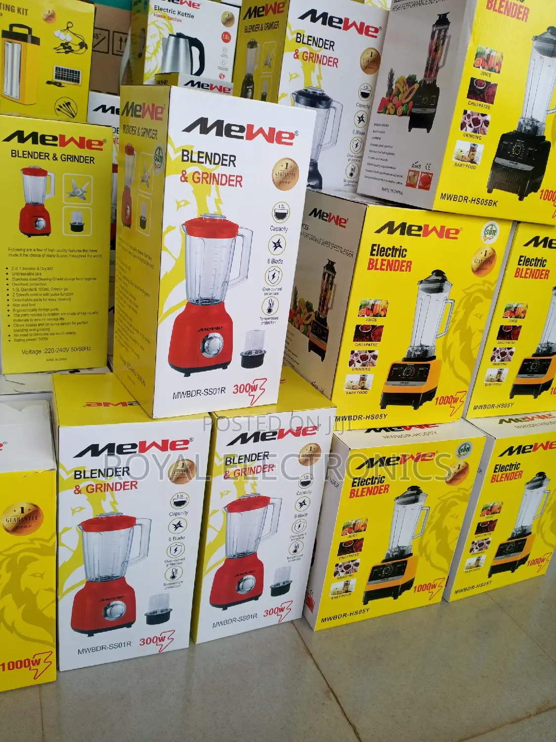 Classic Mewe(MWBDR-Ss01r) 300W Blender and Grinder