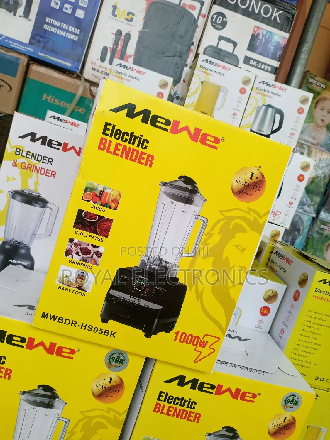 Mewe(MWBDR-Hs05bk) 1000W Electric Blender