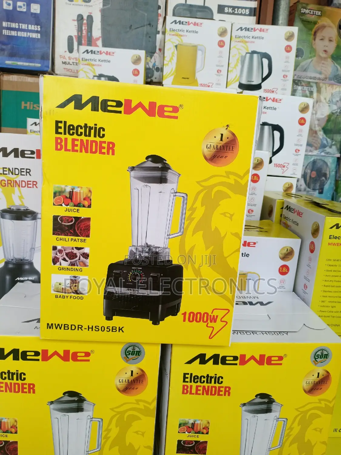 Mewe(MWBDR-Hs05bk) 1000W Electric Blender