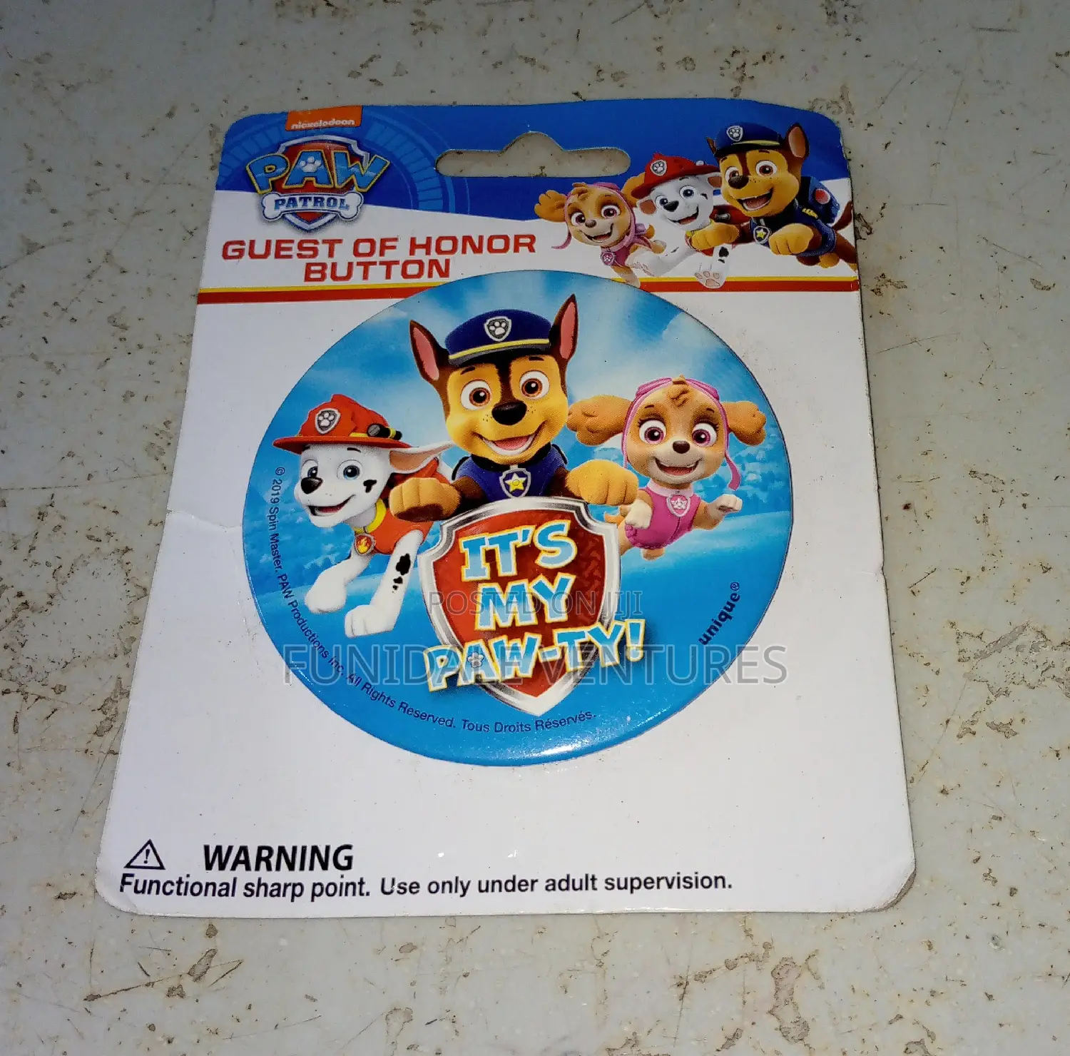 Paw Patrol Birthday Badge