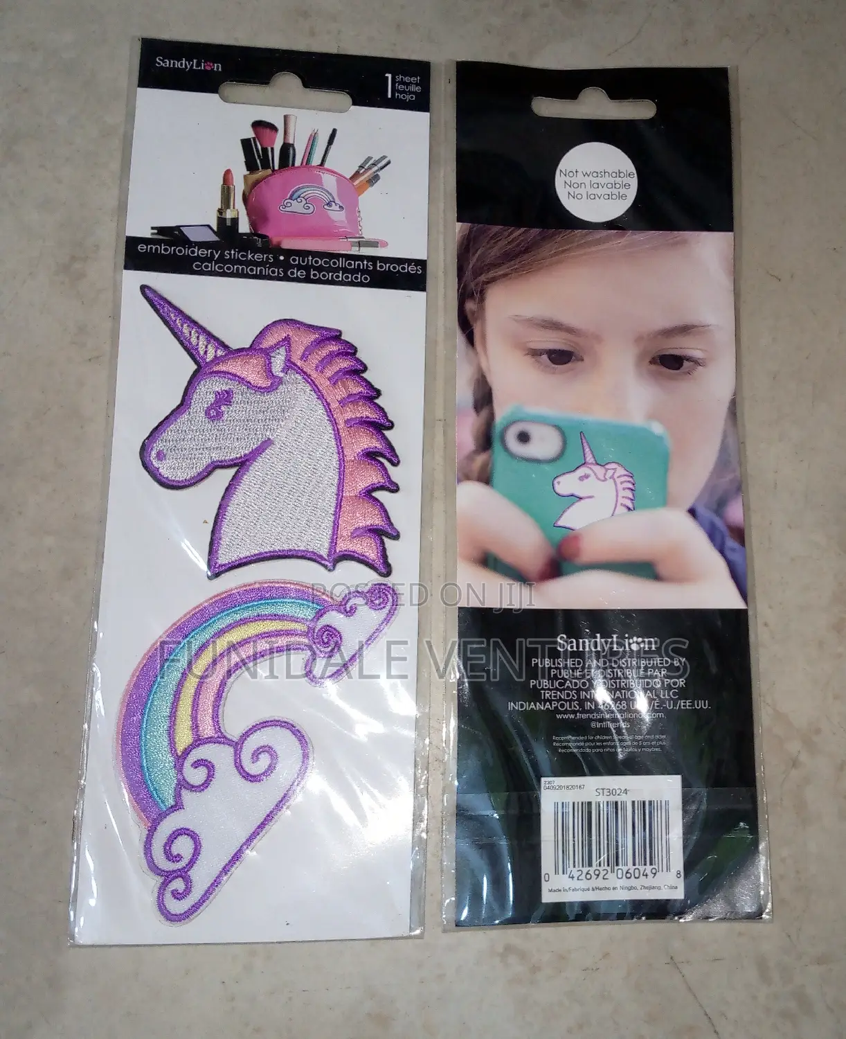 Unicorn Themed Embroidery Stickers