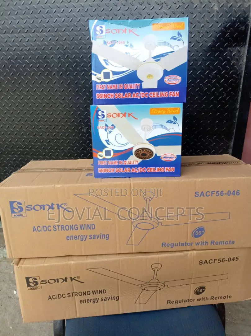 Sonik 56" AC/DC Ceiling Fan With Remote Control