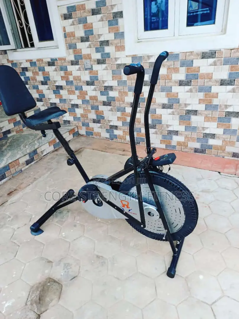 Total Body Exercise Air Bike With Saddle and Back Rest Suport