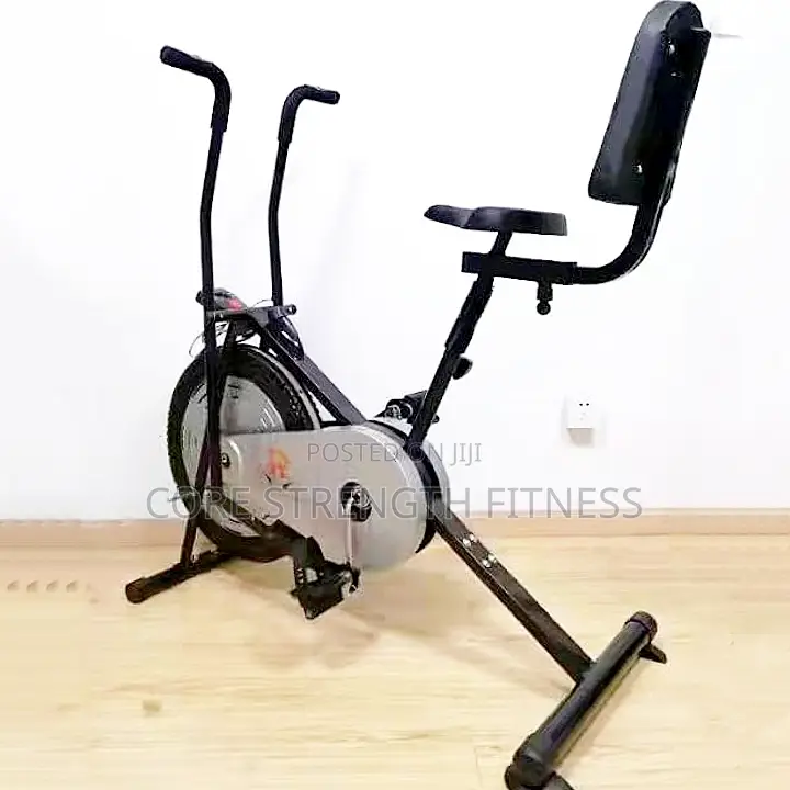 Total Body Exercise Air Bike With Saddle and Back Rest Suport