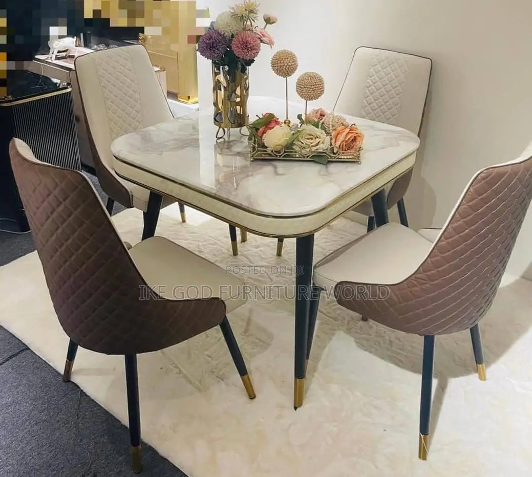 4seater Imported Turkish Marble Dining Table