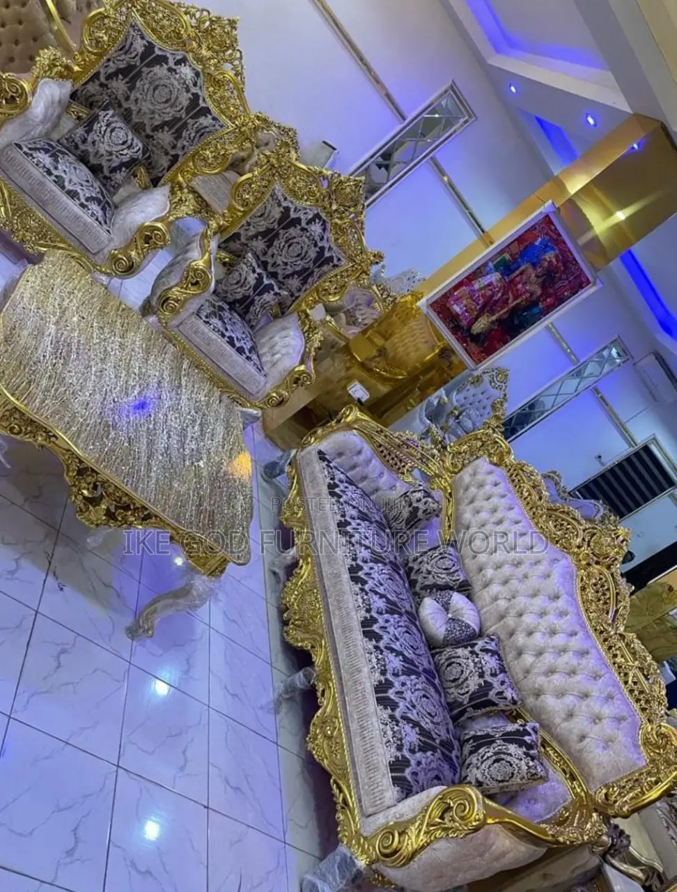 Complete Set of High Quality Turkish Royal Sofa Chair