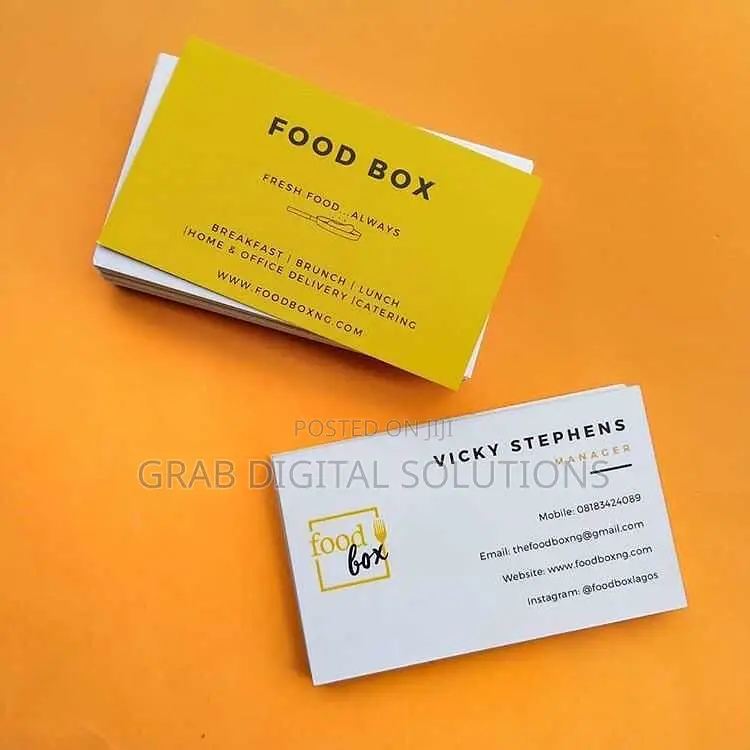 Business Card Printers, Print Company in Lagos