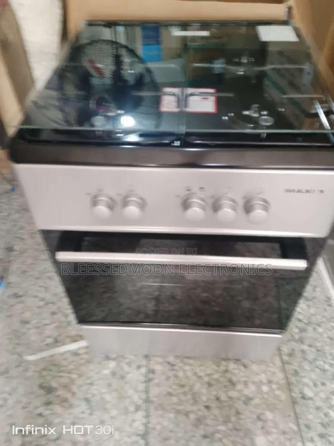 Maxi 4 Burner Gas Cooker With Oven and Grill 3 Years W