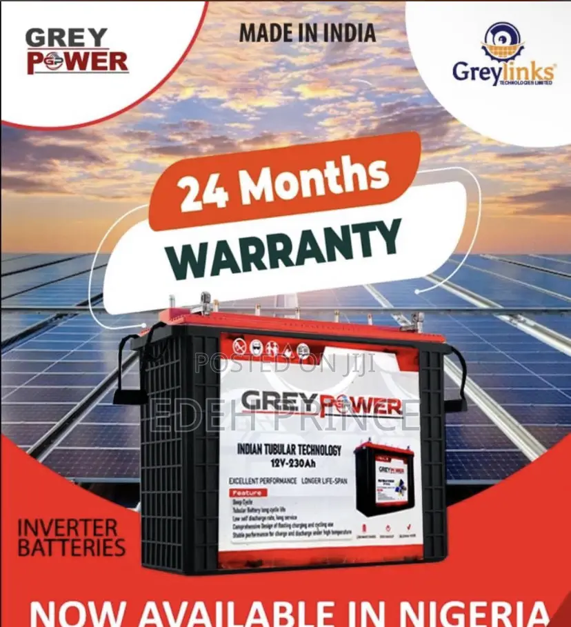 220ah Grey Tubular Batteries