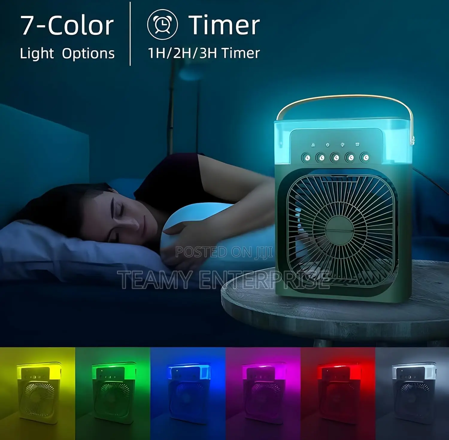 Rechargeable Air Conditioner Cooling Fan Table Mini Mist Fan