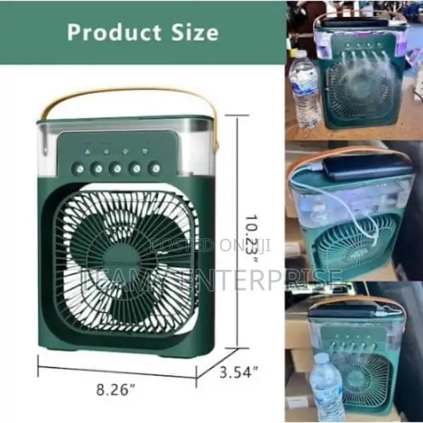 Rechargeable Air Conditioner Cooling Fan Table Mini Mist Fan