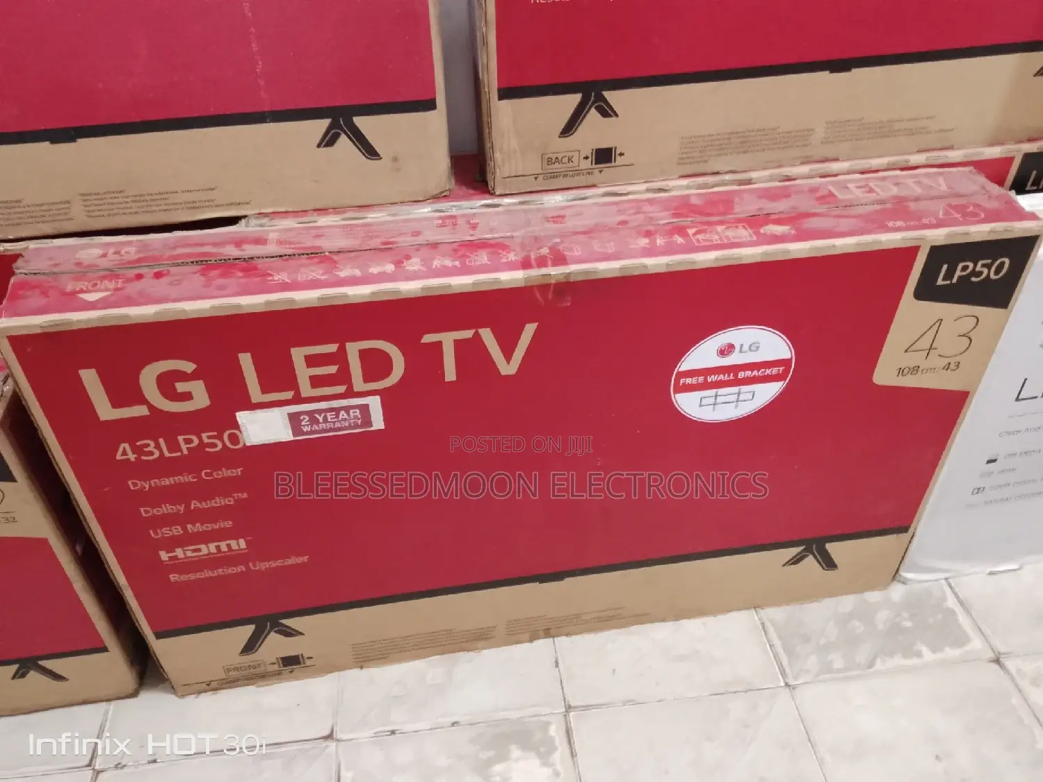 LG 43 Flameles LED Television Double Panel 3 Years Warranty
