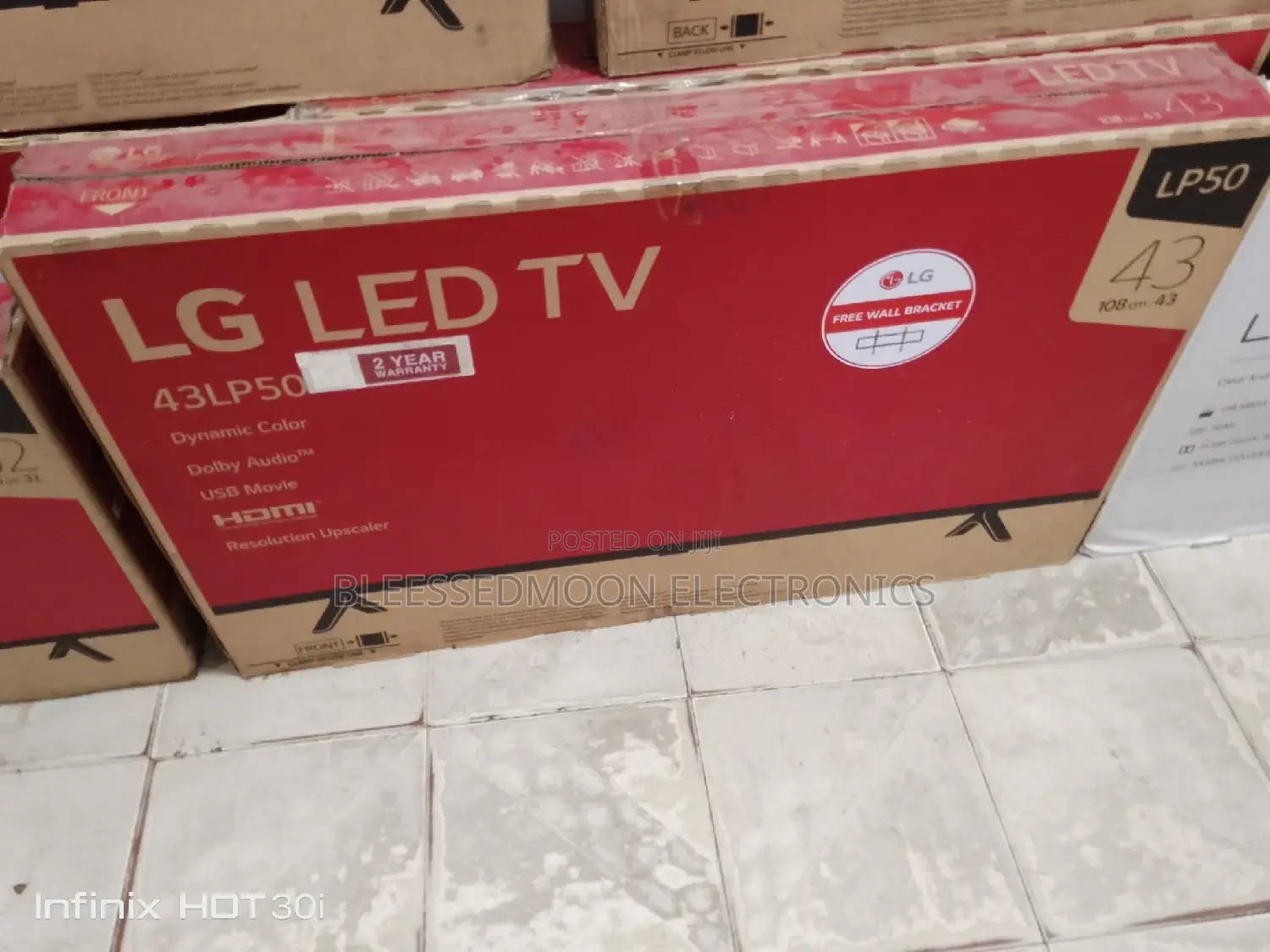 LG 43 Flameles LED Television Double Panel 3 Years Warranty