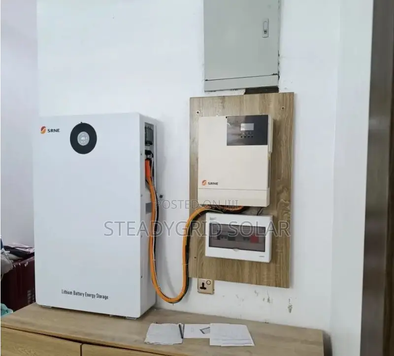 Neatly Installed 5kva/5kwh Solar Powered Inverter Installati