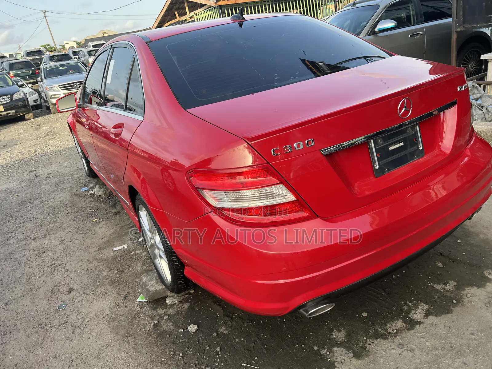 Mercedes-Benz C300 2008 Red