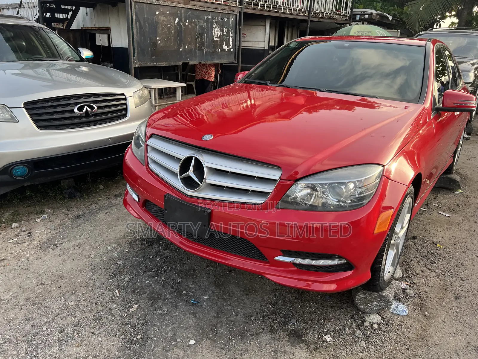 Mercedes-Benz C300 2008 Red