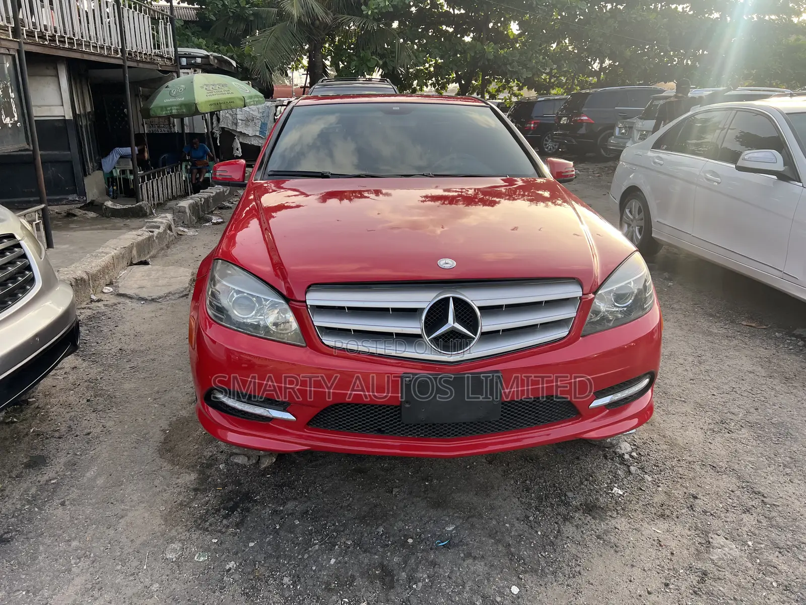 Mercedes-Benz C300 2008 Red