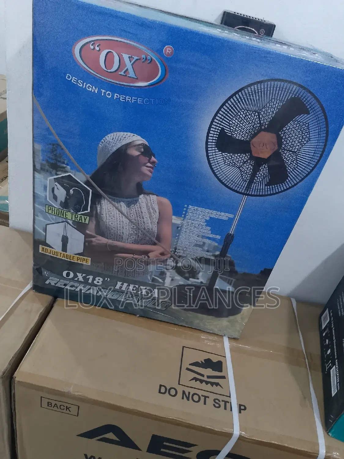 18′′Rechargeable Stand Fan (5 Blades)