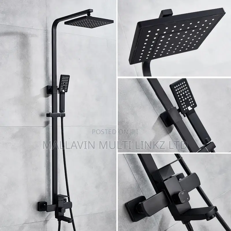 Black Standing Showers