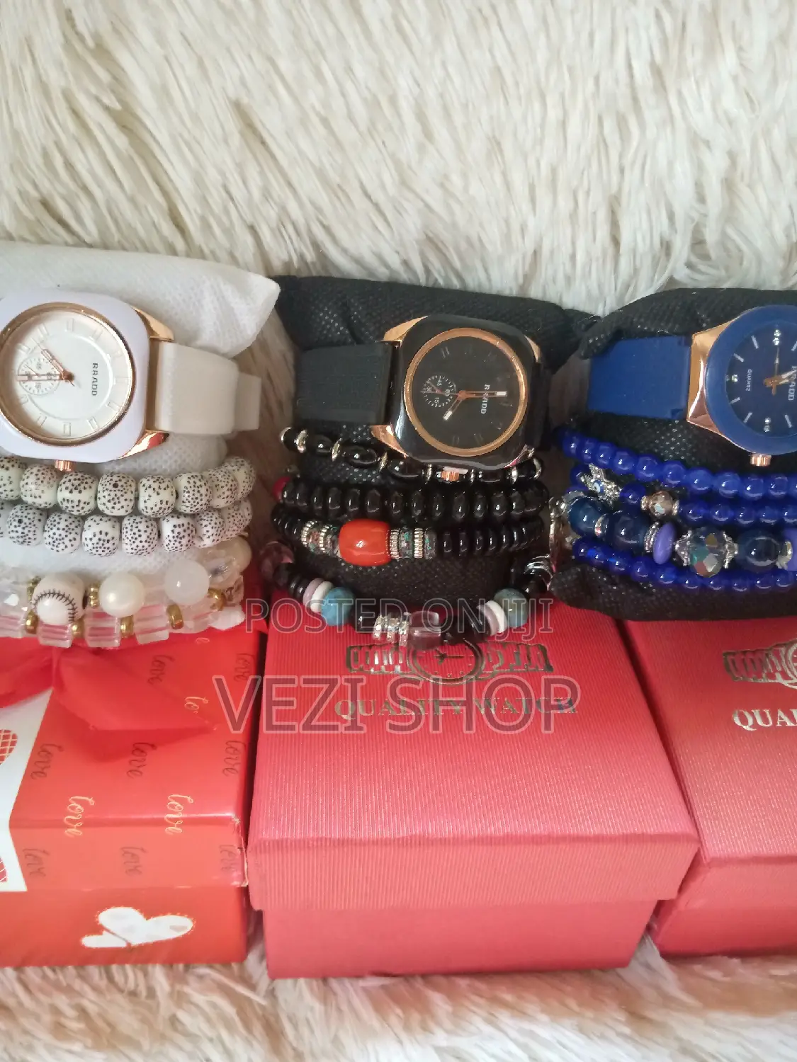 Original Beads Bracelet Wrist Watch Set