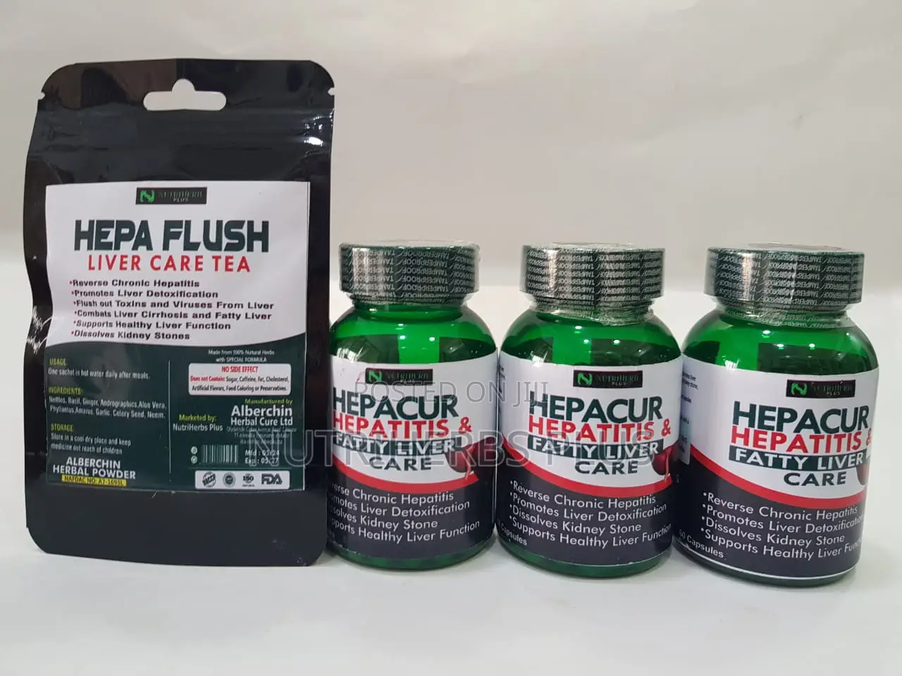 Hepacur Hepatitis + Hepa Flush:Support Health Liver Function