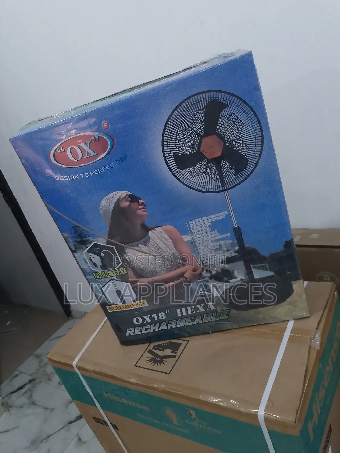 Powerful OX Rechargeable Fan With Remote