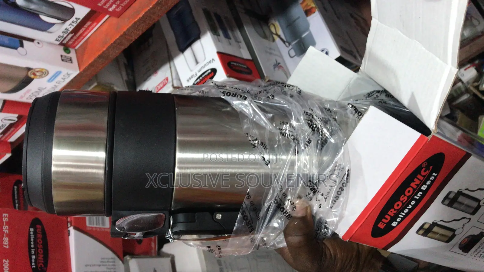 2L Eurosonic Stainless Steel Flask 24hours Keep Hot Cold