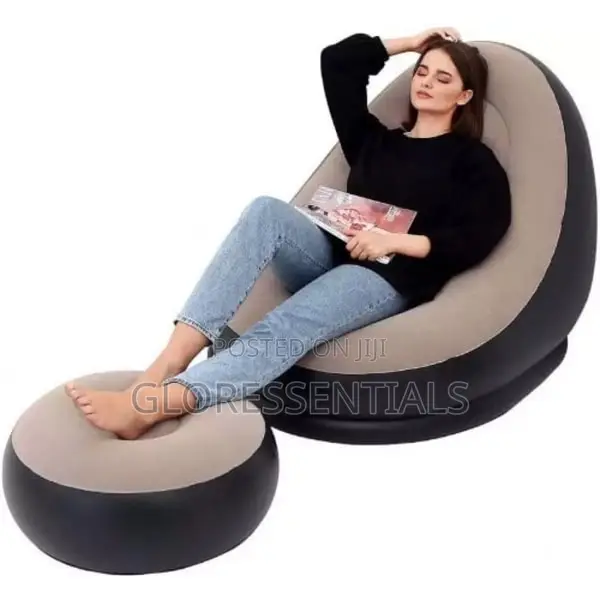 Inflatable Sofa With Foot Rest With Pump