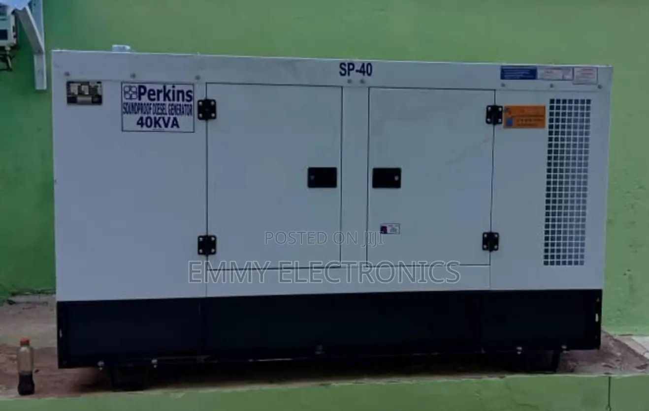 Perkins Diesel Soundproof Generator Model Sp40kva 100% Coppe