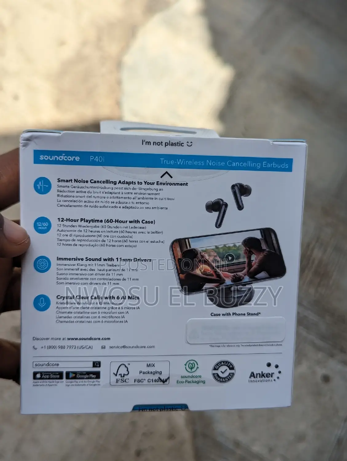 Anker P40i Soundcore Noise Cancelling Earbuds Adaptive Noise