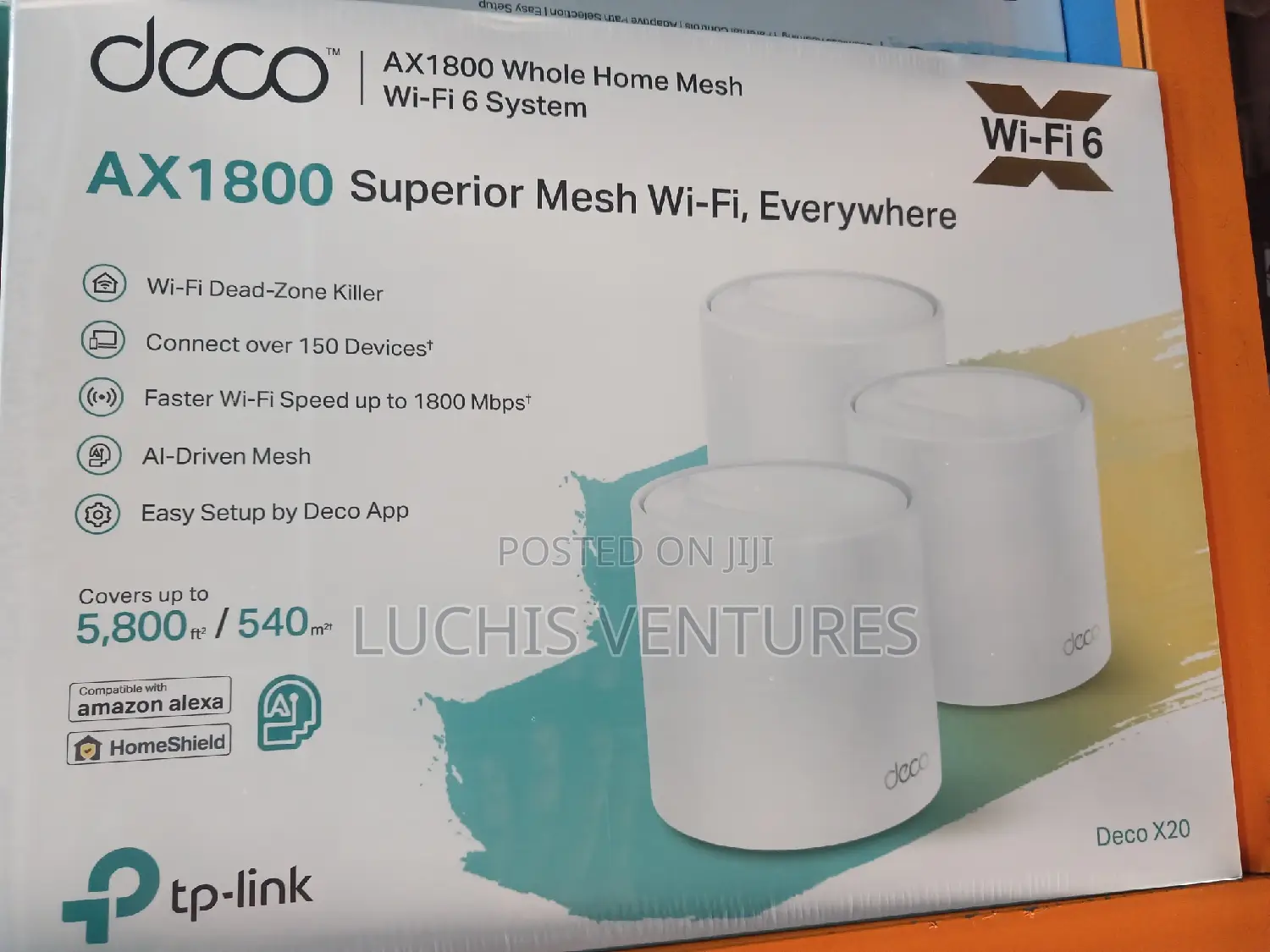 TP LINK AX1800 Superor Mesh Wifi Deco X 20